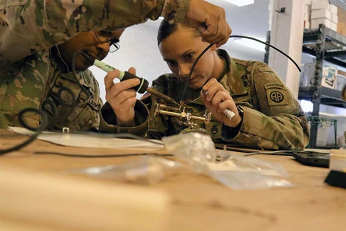 Soldiers Building Circuits